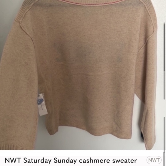 Nwt saturday sunday peace cashmere sweater - Picture 8 of 8